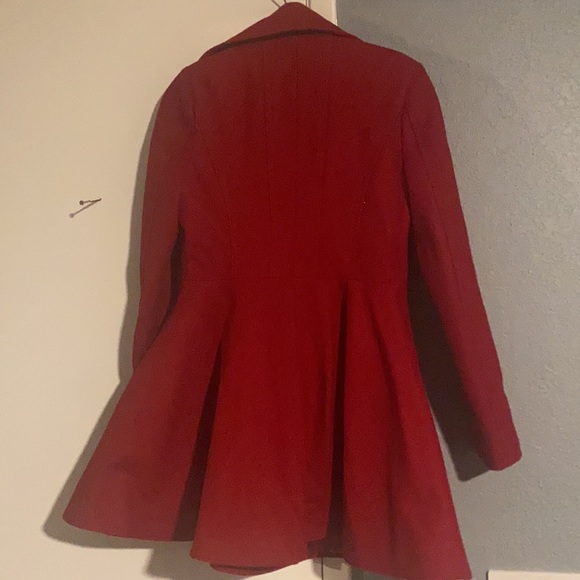 Women’s Double-Breasted Skirted Peacoat - Picture 4 of 4